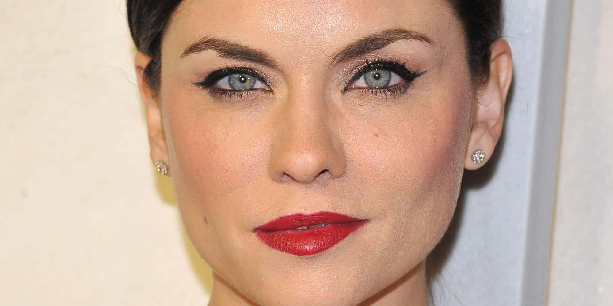 Jodi Lyn O'Keefe, green eyes, black eyeliner, Full HD Desktop Wallpaper