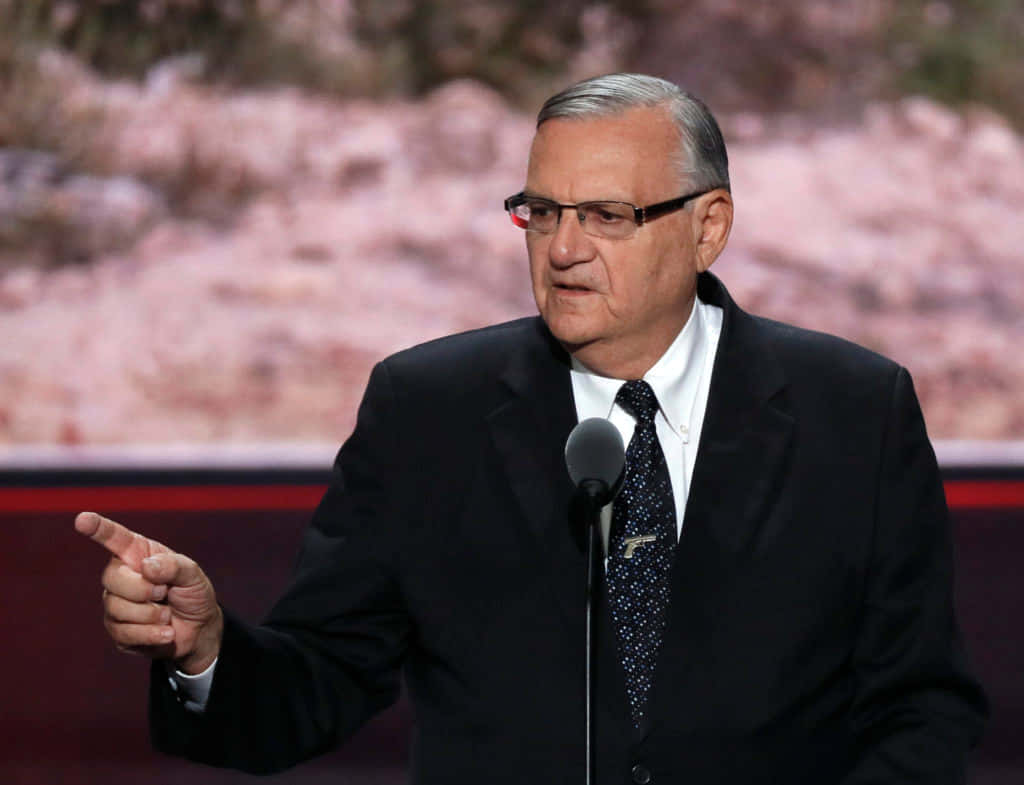 Joe Arpaio, dark suit, glasses, SD Desktop Wallpaper