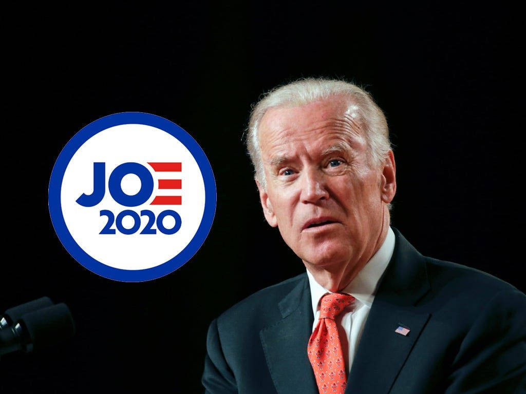 Joe Biden, JOE 2020, dark suit, SD Desktop Wallpaper