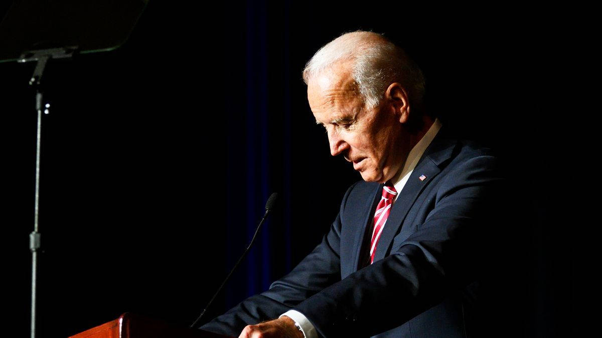 Joe Biden, dark suit, red tie, SD Desktop Wallpaper