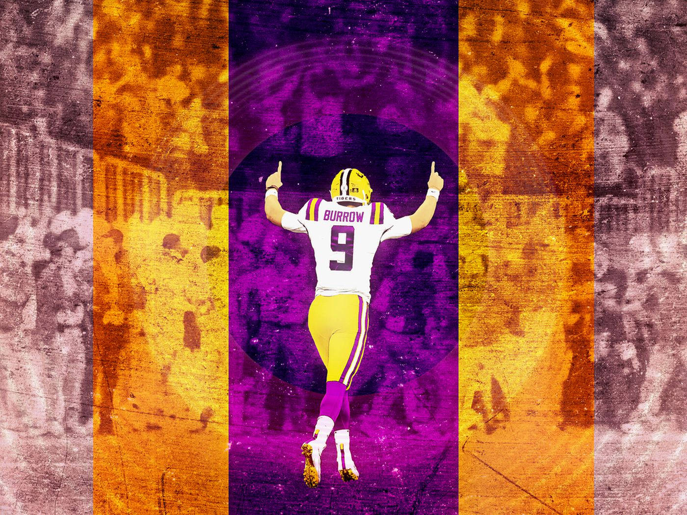 Joe Burrow, yellow helmet, white jersey, HD Desktop Wallpaper