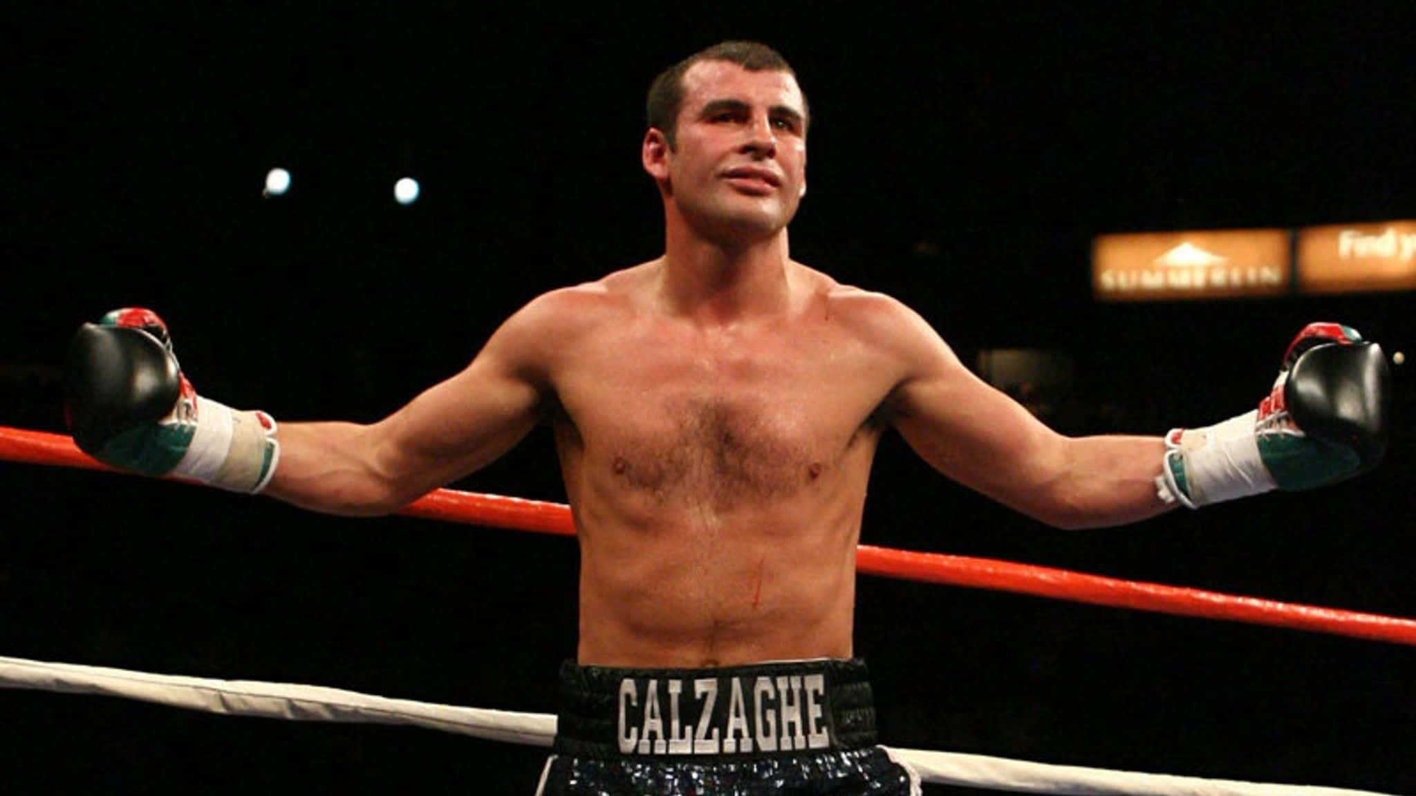 Joe Calzaghe, ring, gloves, Full HD Desktop Wallpaper