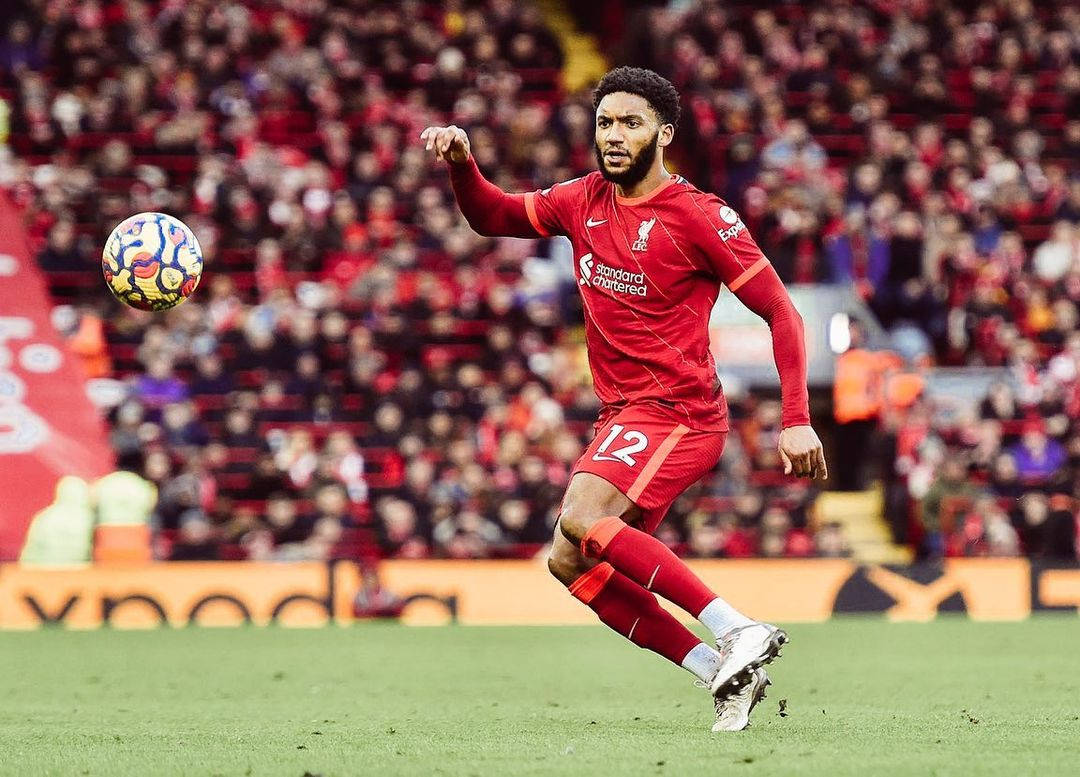 Joe Gomez, red kit, colorful ball, SD Desktop Wallpaper