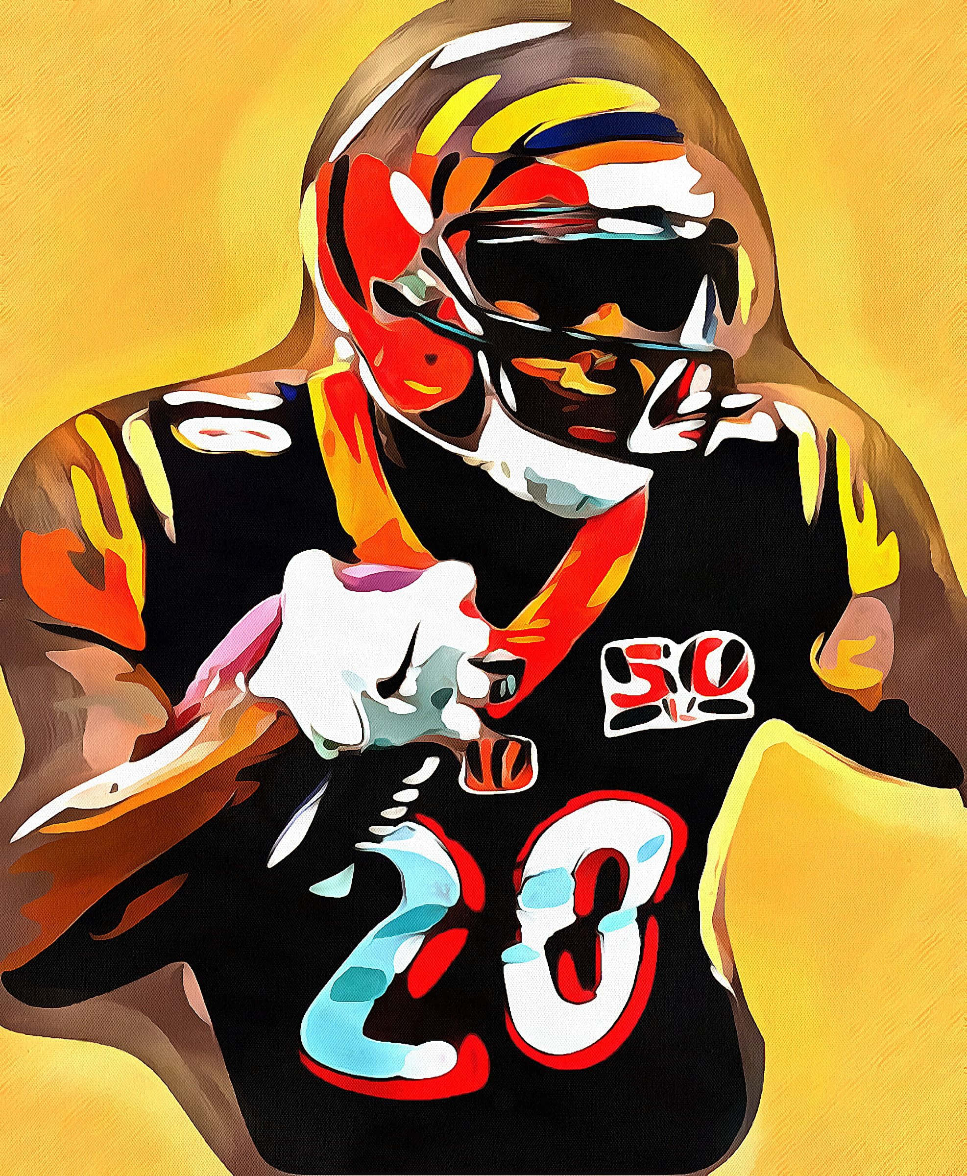Joe Mixon, black jersey, number 20, Full HD Phone Wallpaper