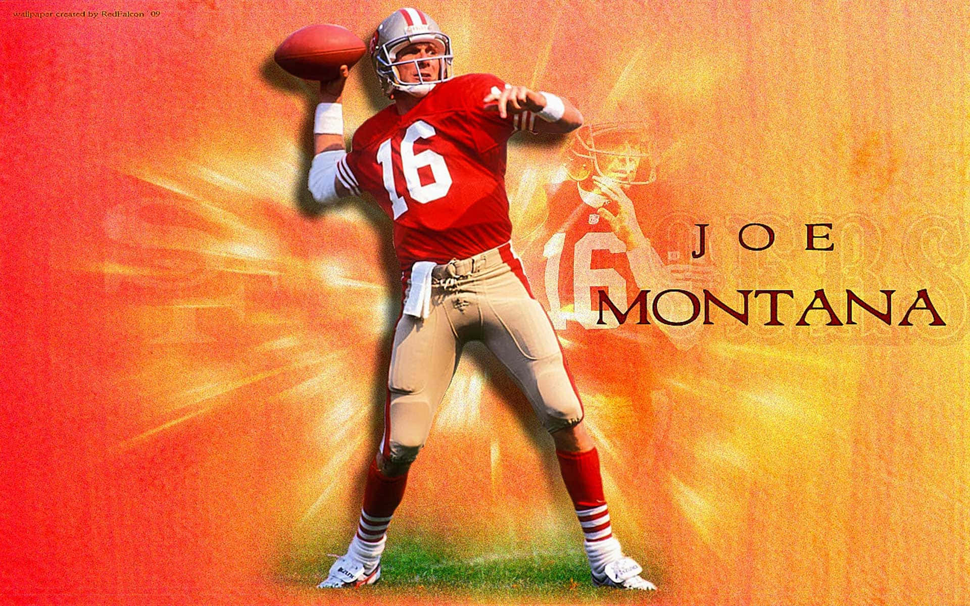 Joe Montana, 49ers, number 16, Full HD Desktop Wallpaper