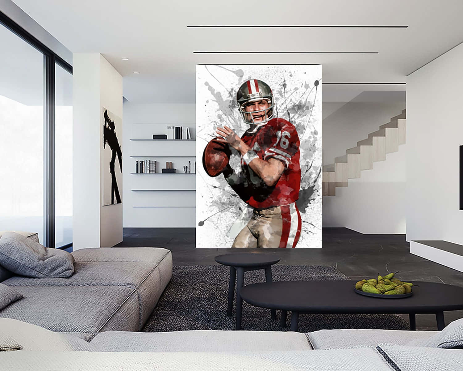 Joe Montana, red uniform, football player, HD Desktop Wallpaper