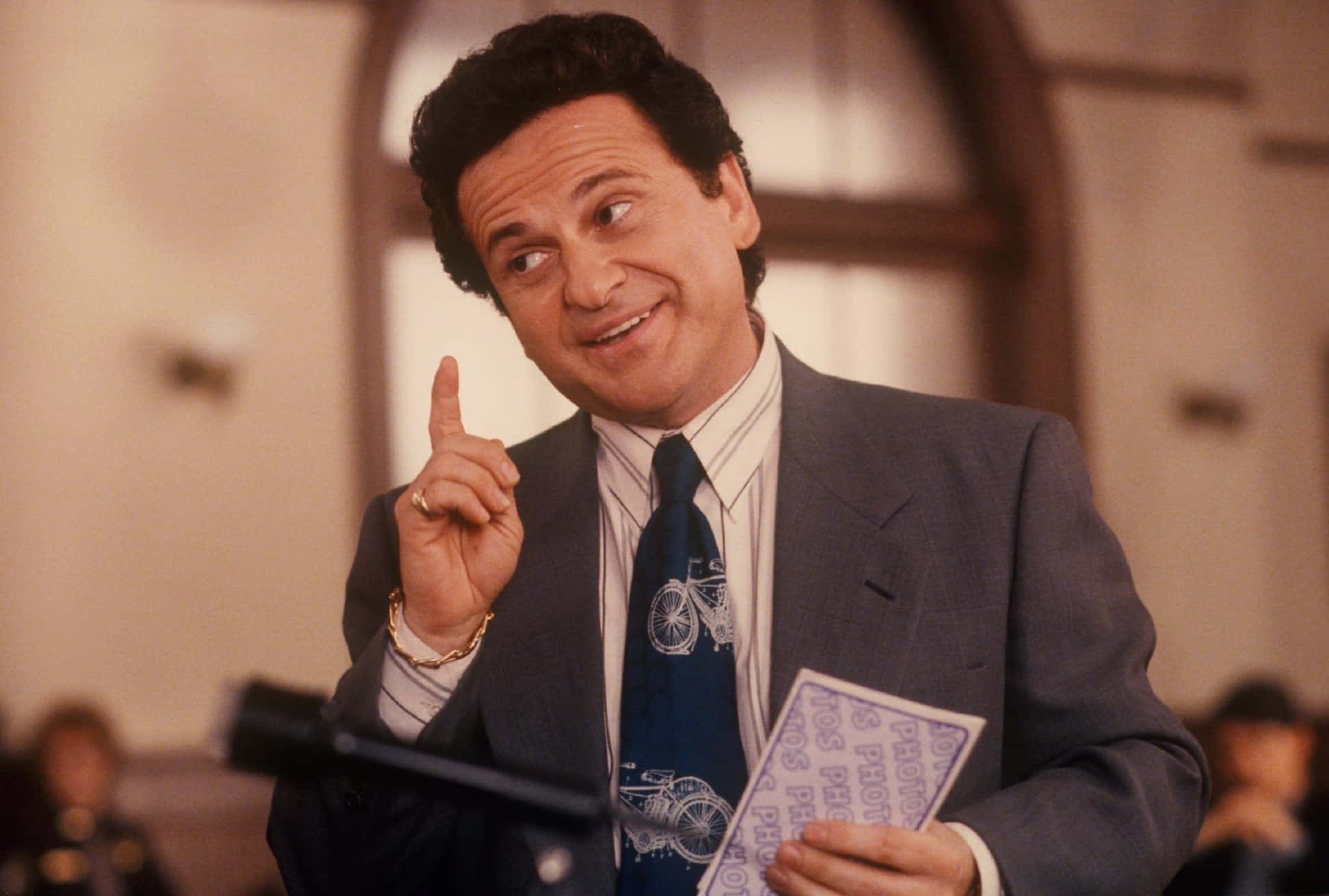 Joe Pesci, gray suit, blue tie, Full HD Desktop Wallpaper
