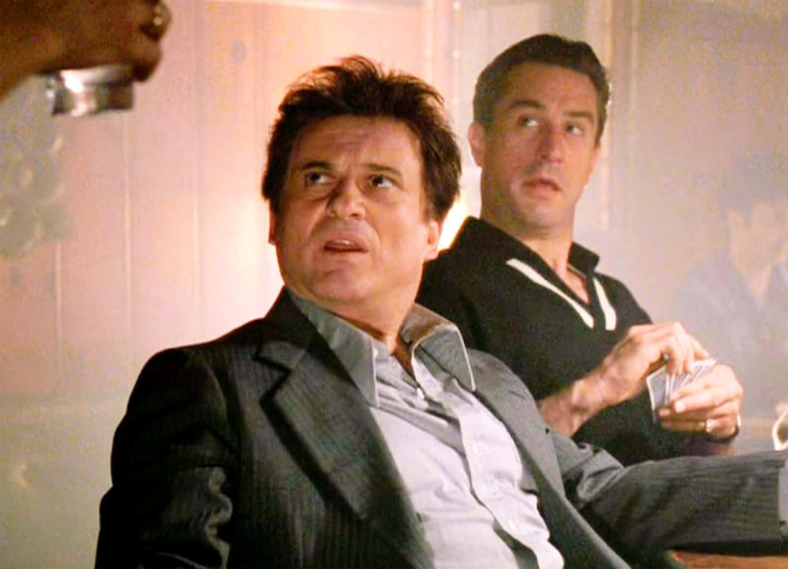 Joe Pesci, classic movie scene, smoky room, HD Desktop Wallpaper