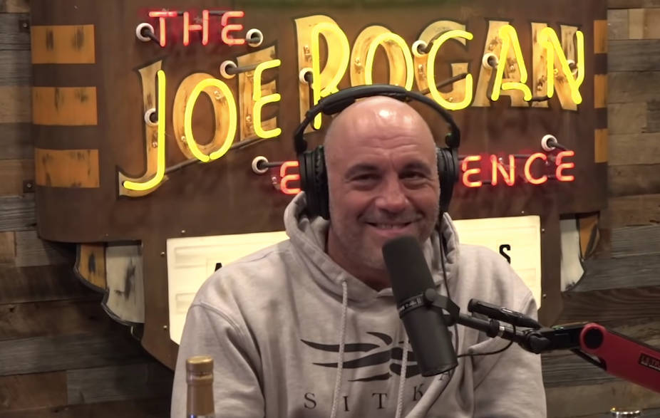 Joe Rogan, show logo, neon sign, SD Desktop Wallpaper