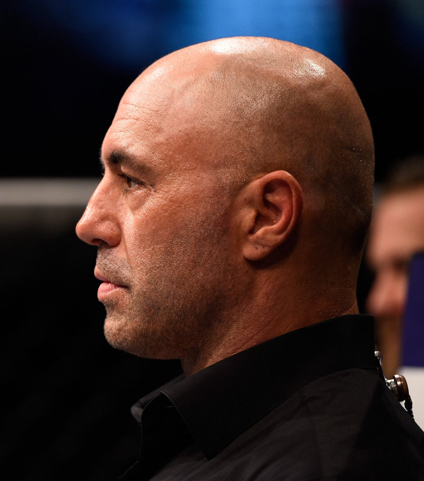 Joe Rogan, bald man, stubble, Full HD Phone Wallpaper