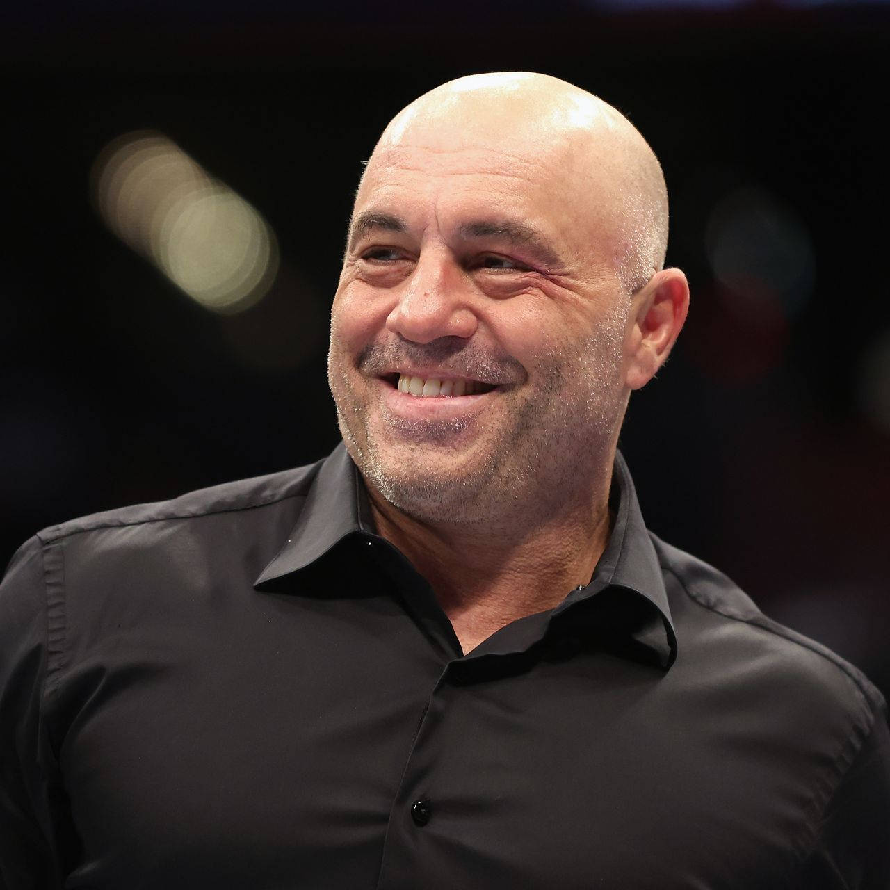 Joe Rogan, bald, warm smile, HD Desktop Wallpaper