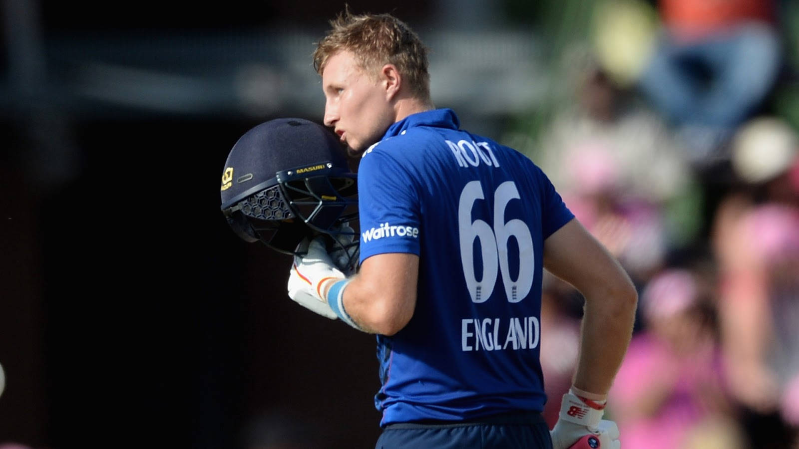 Joe Root, blue England jersey, number 66, HD Desktop Wallpaper