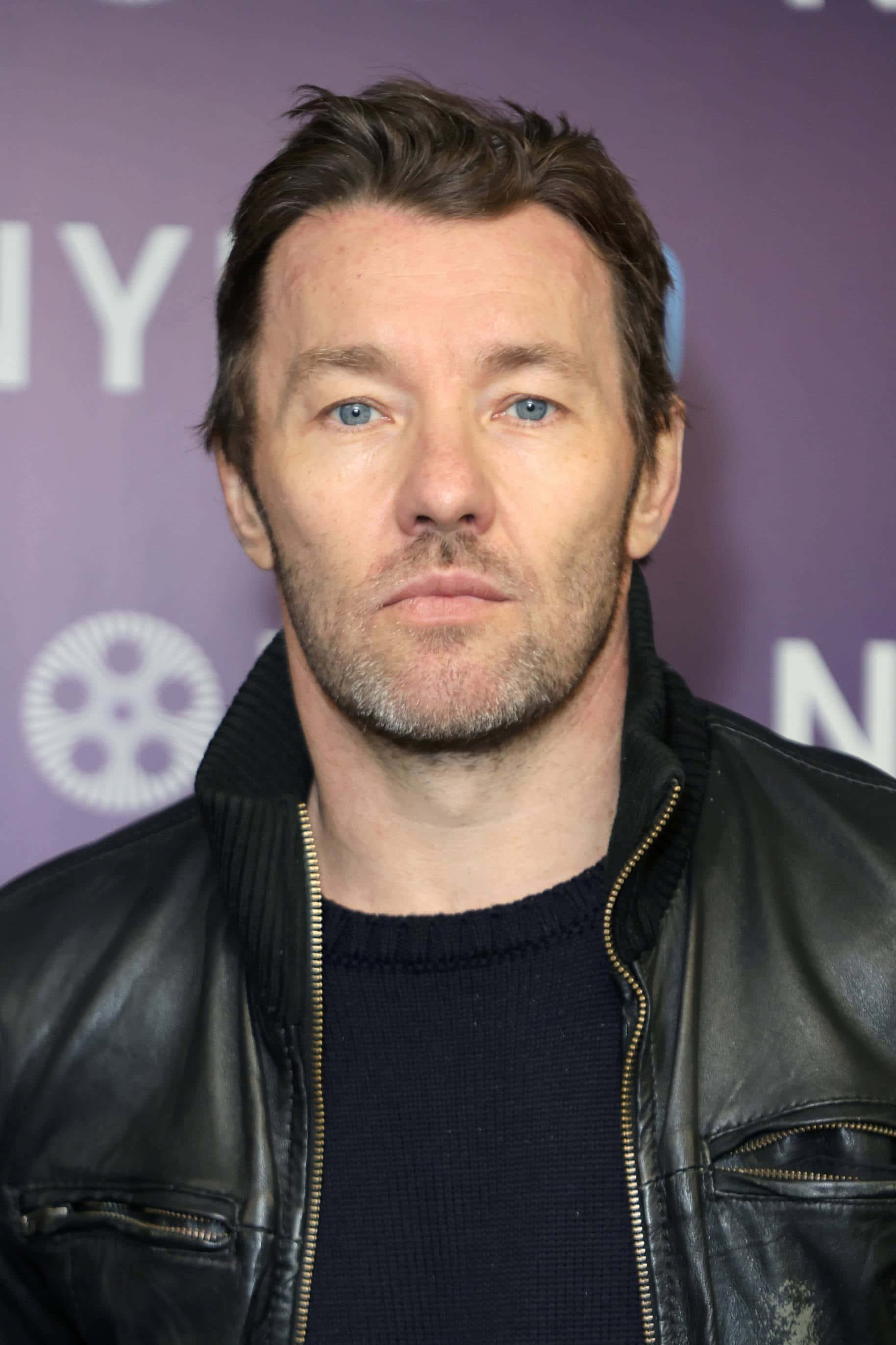 Joel Edgerton, black leather jacket, dark sweater, 2K Phone Wallpaper