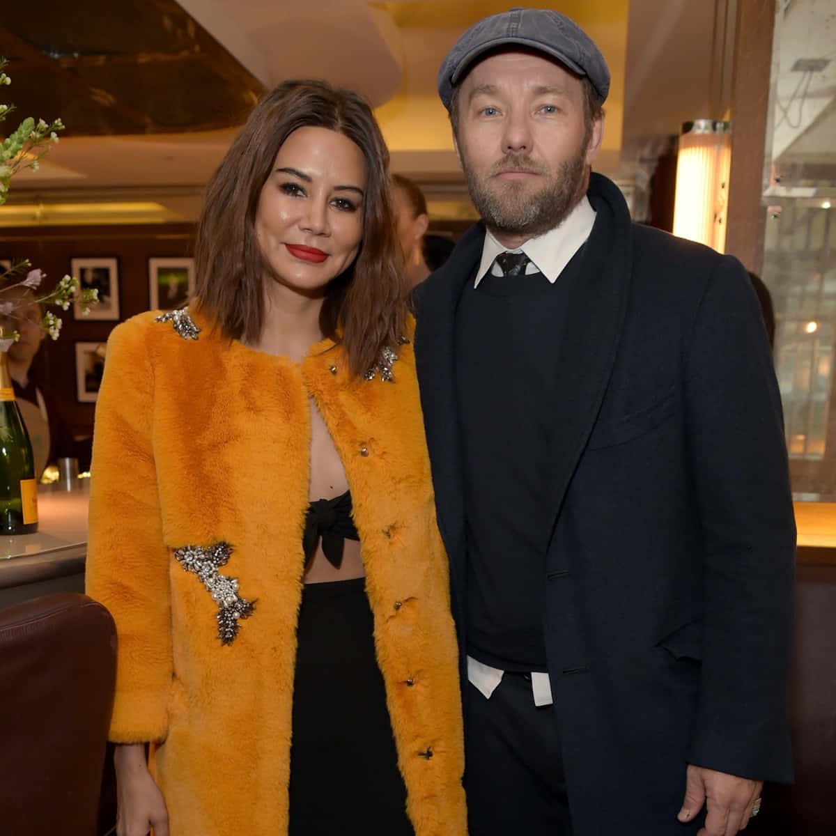 Joel Edgerton, vibrant orange fur coat, silver embellishments, SD Desktop Wallpaper