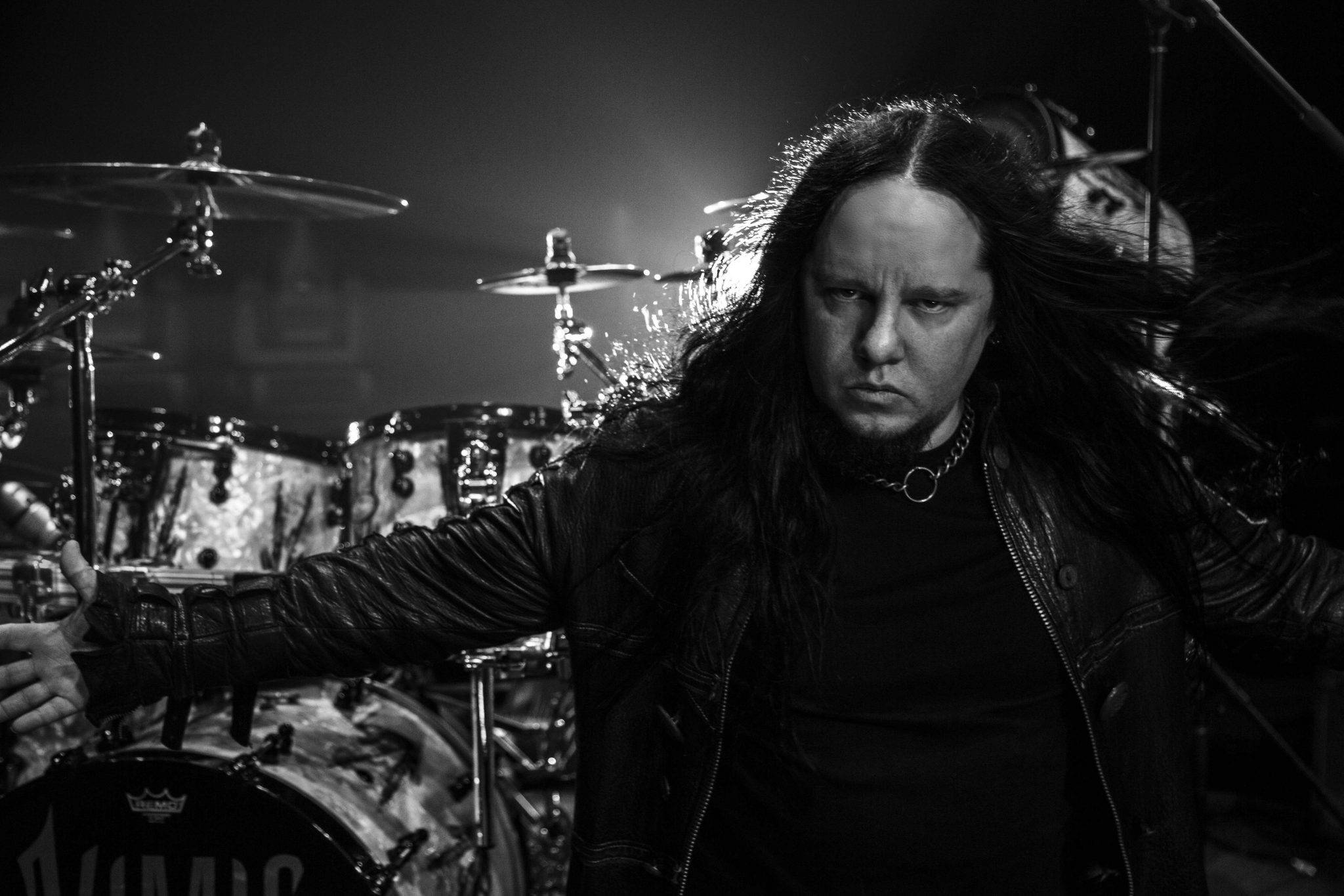 Joey Jordison, drum kit, stage, Full HD Desktop Wallpaper