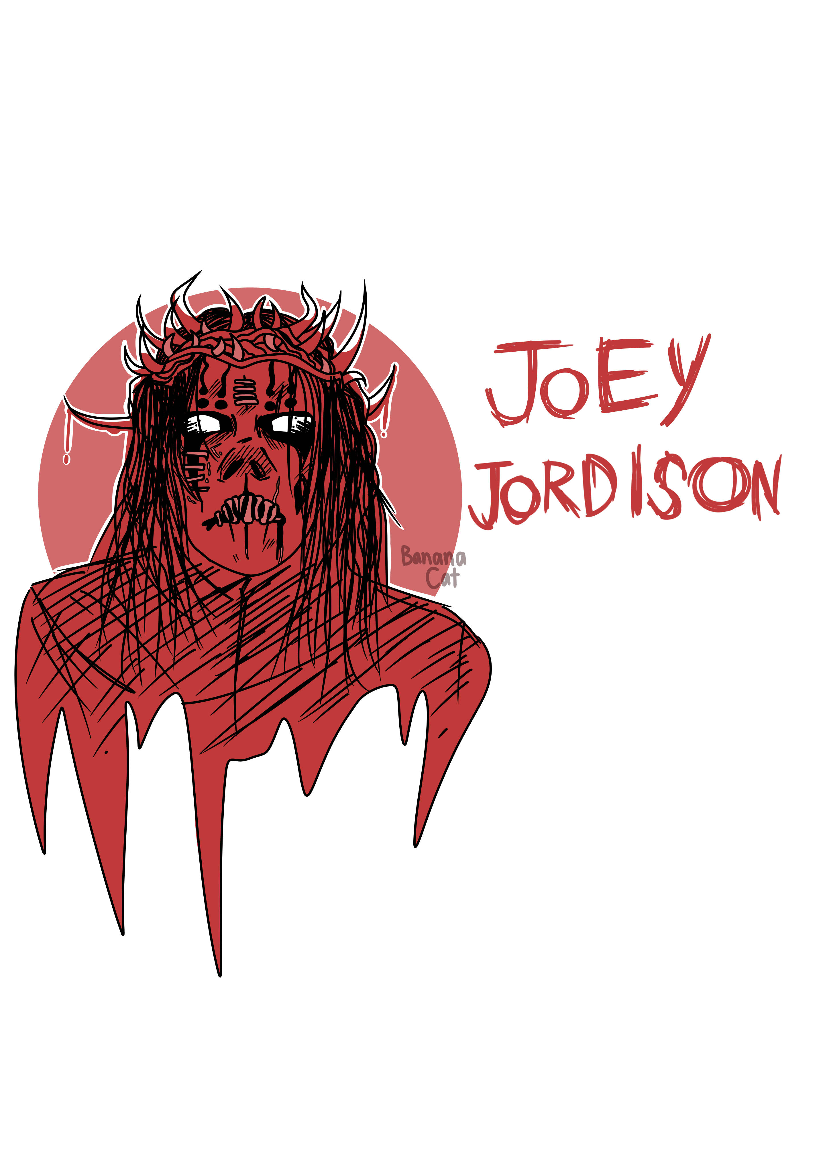 Joey Jordison, red-skinned, demonic figure, 4K Phone Wallpaper