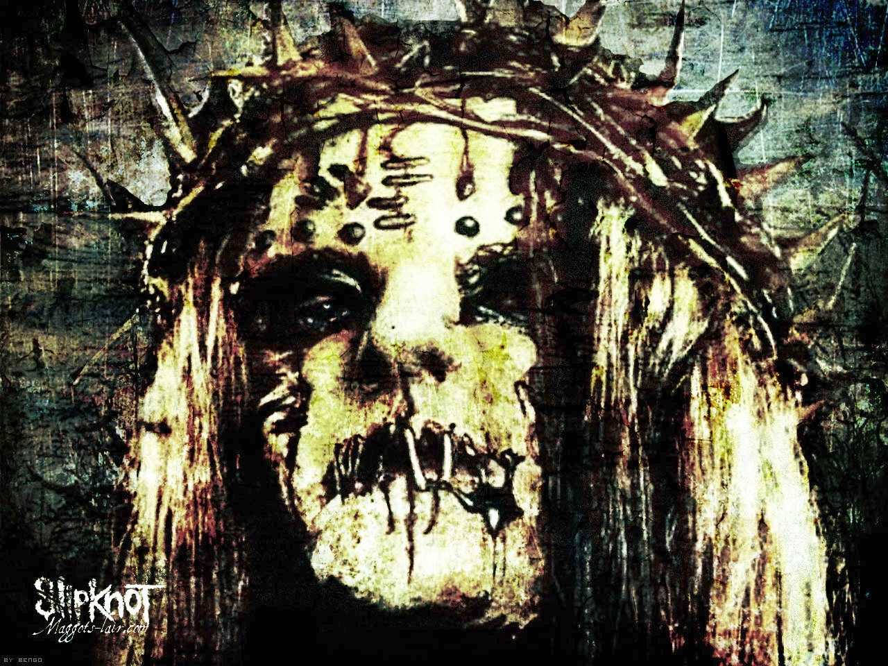 Joey Jordison, mask, crown, HD Desktop Wallpaper