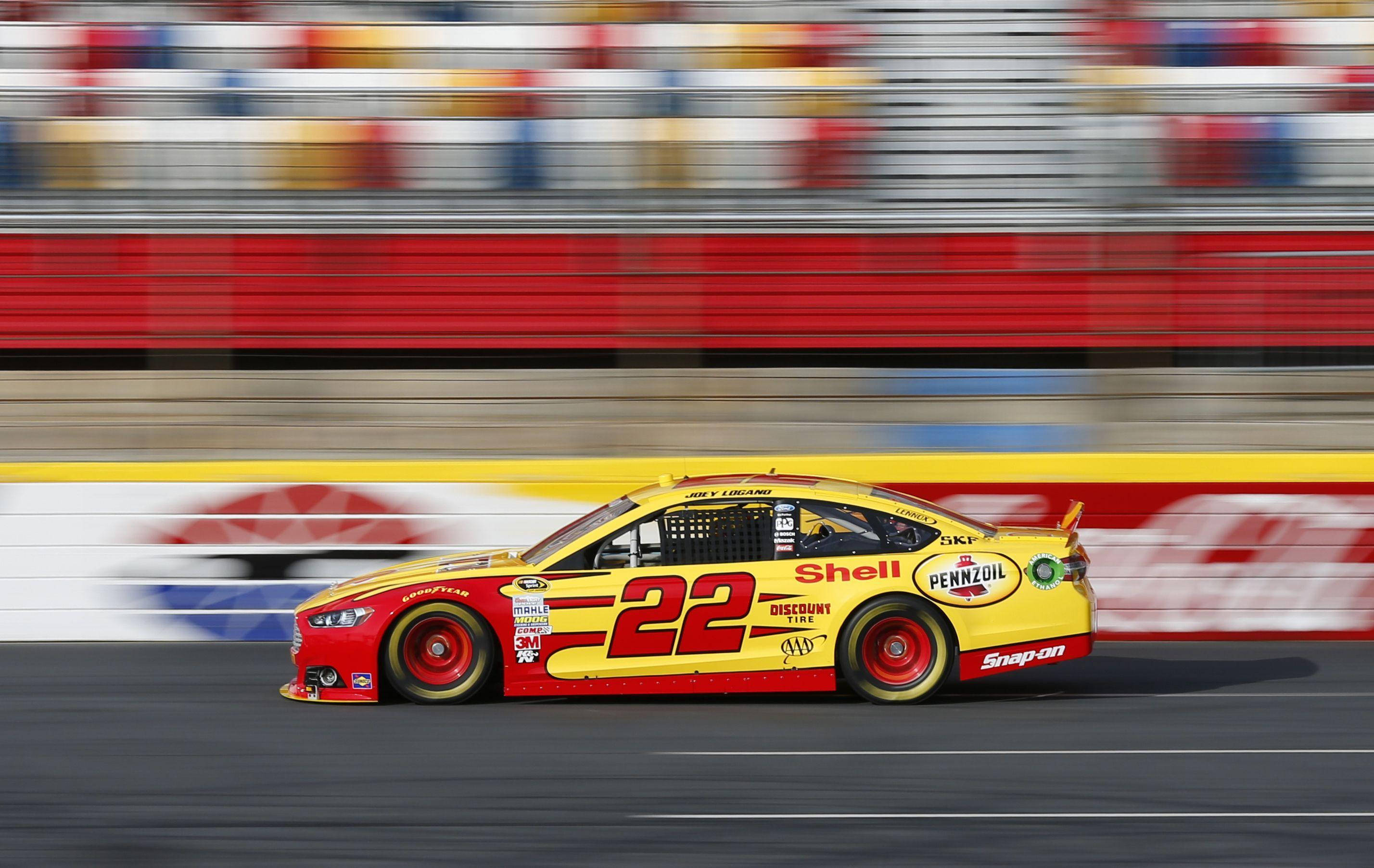 Joey Logano, number 22, NASCAR race car, 2K Desktop Wallpaper