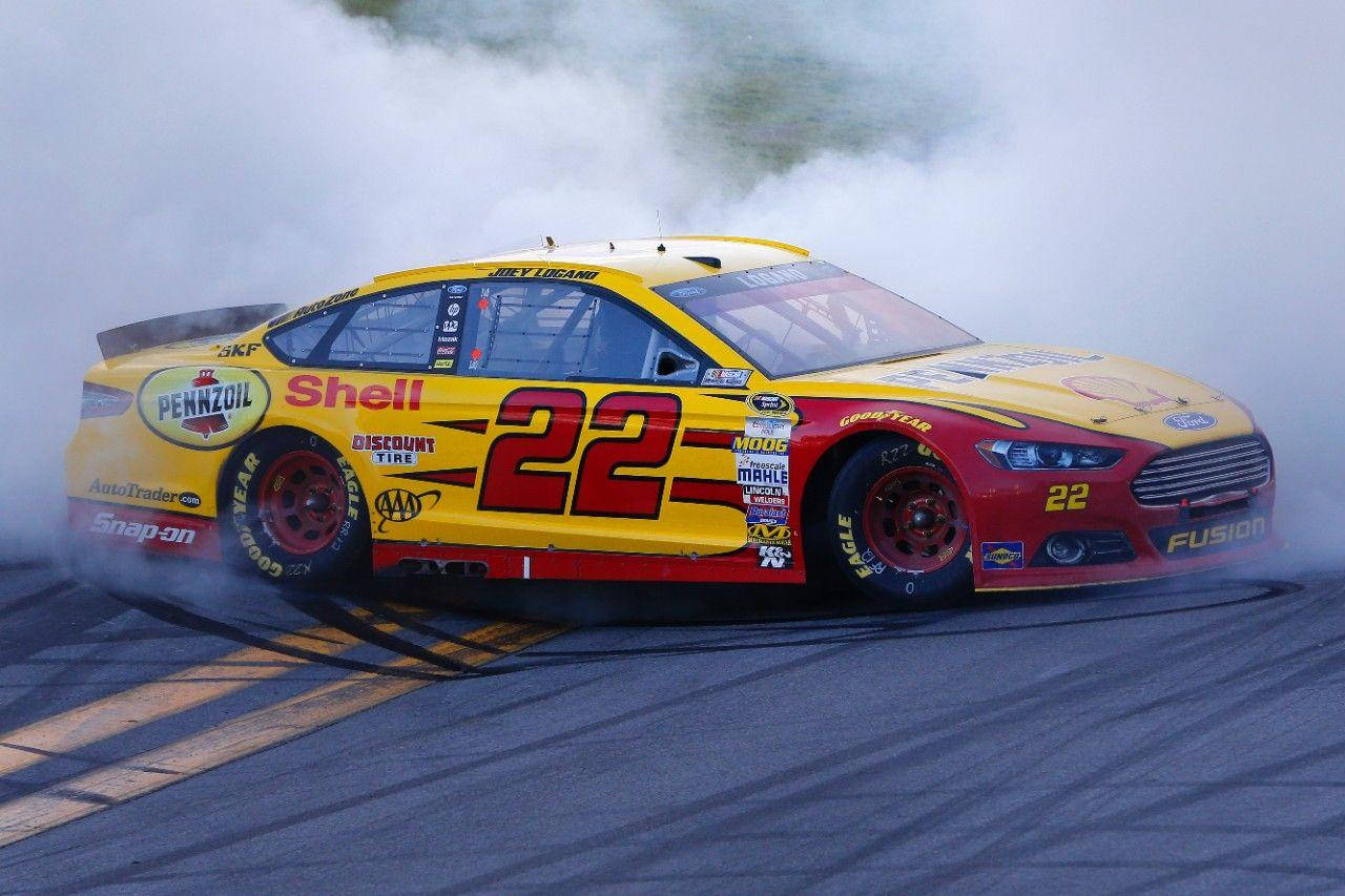 Joey Logano, NASCAR race car, number 22, HD Desktop Wallpaper
