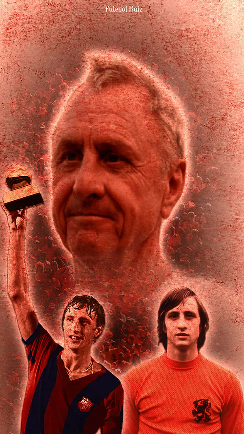 Johan Cruyff, football legend, trophy, HD Phone Wallpaper
