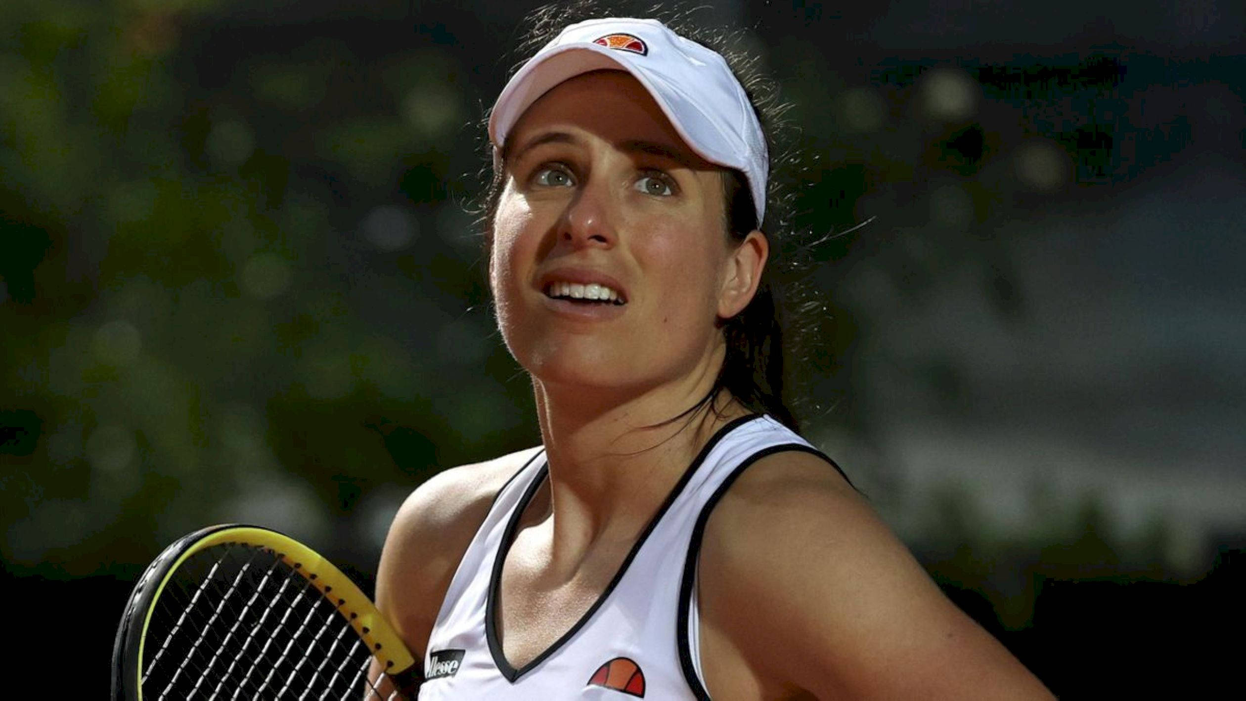 Johanna Konta, white gear, racket, Full HD Desktop Wallpaper
