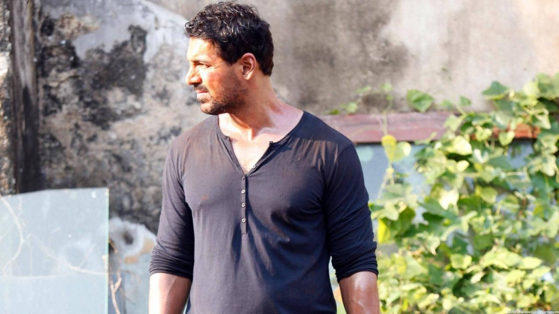 John Abraham, Indian Bollywood Actor, dark henley shirt, Full HD Desktop Wallpaper