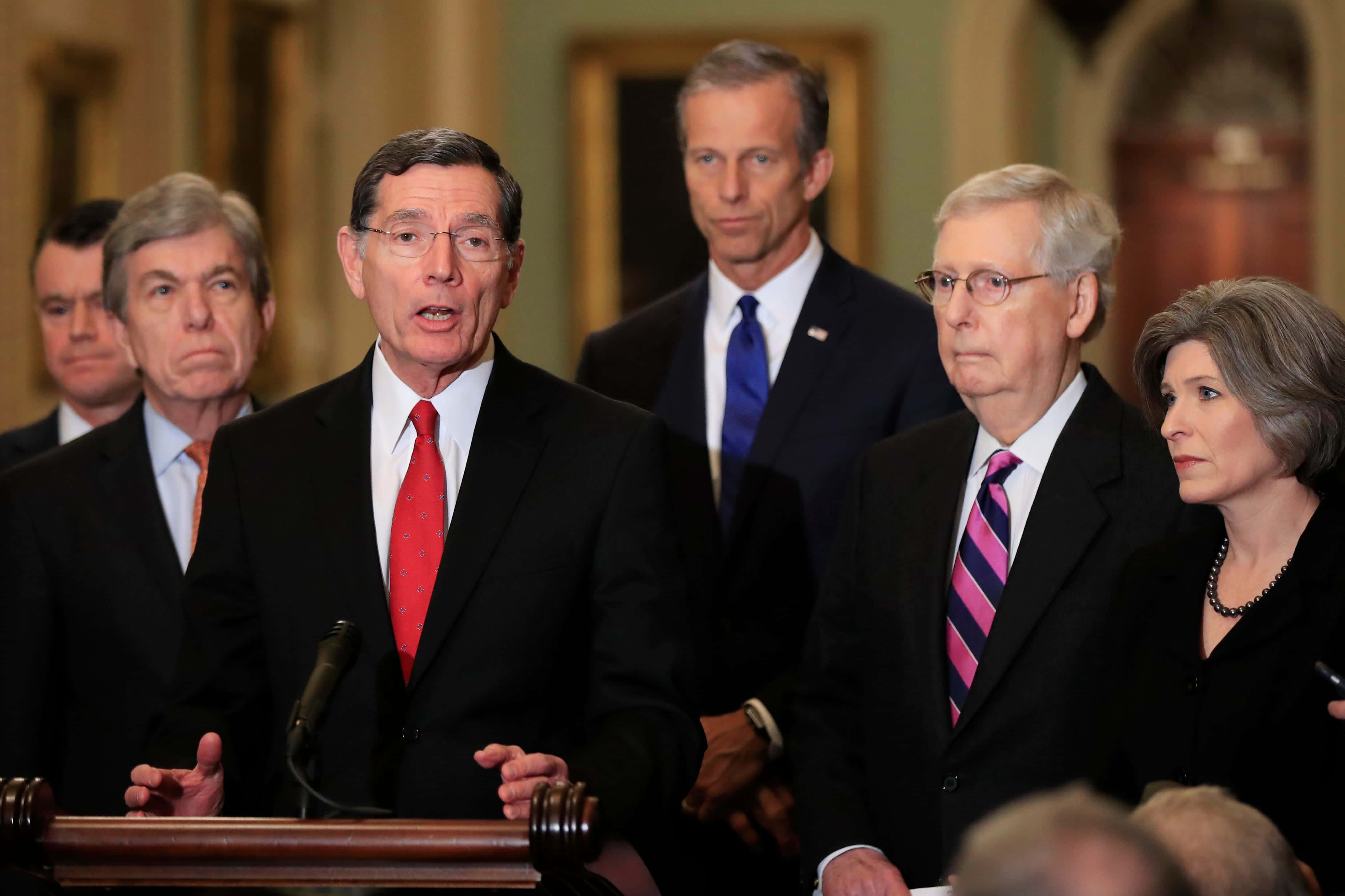 John Barrasso, black suit, red tie, 4K Desktop Wallpaper