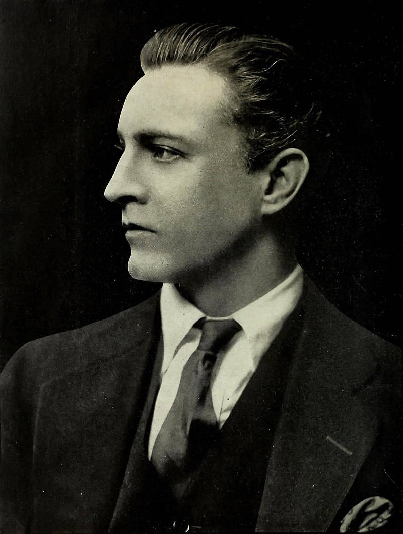 John Barrymore Hamlet, tuxedo, black and white portrait, SD Phone Wallpaper