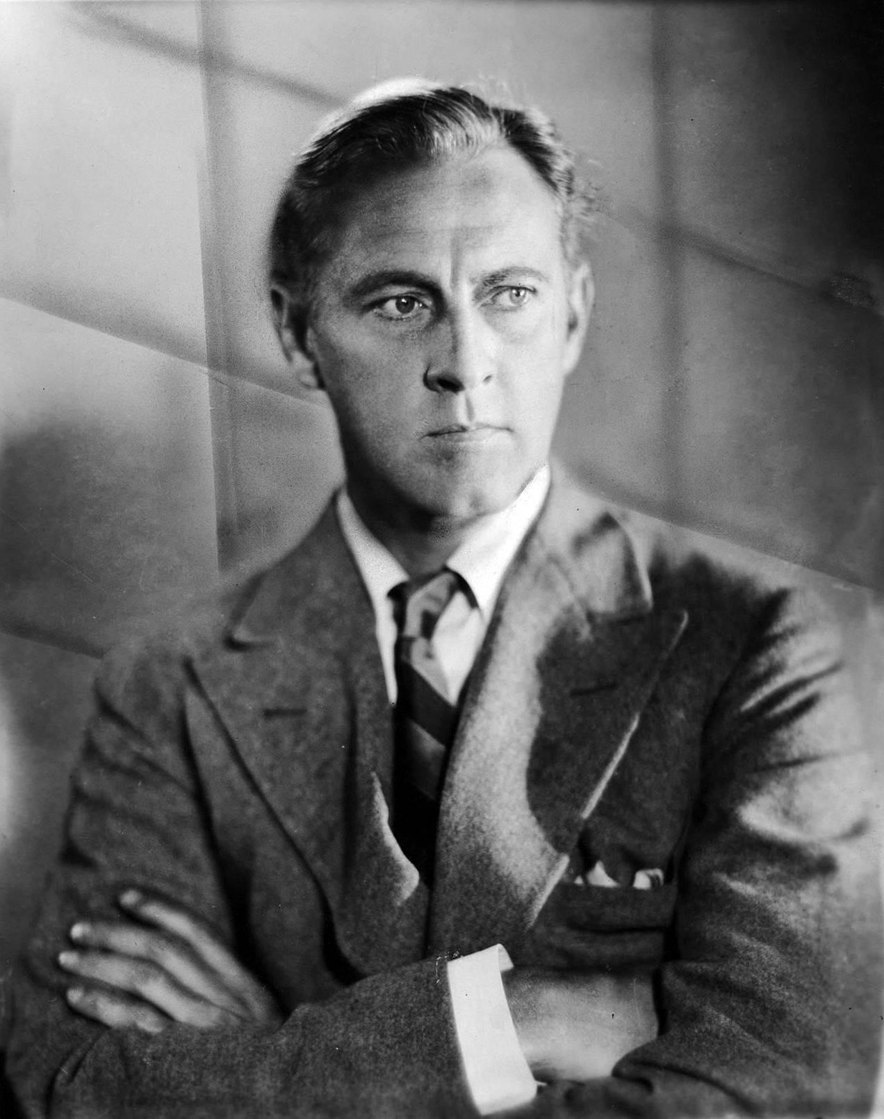 John Barrymore, suit, black and white portrait, HD Phone Wallpaper