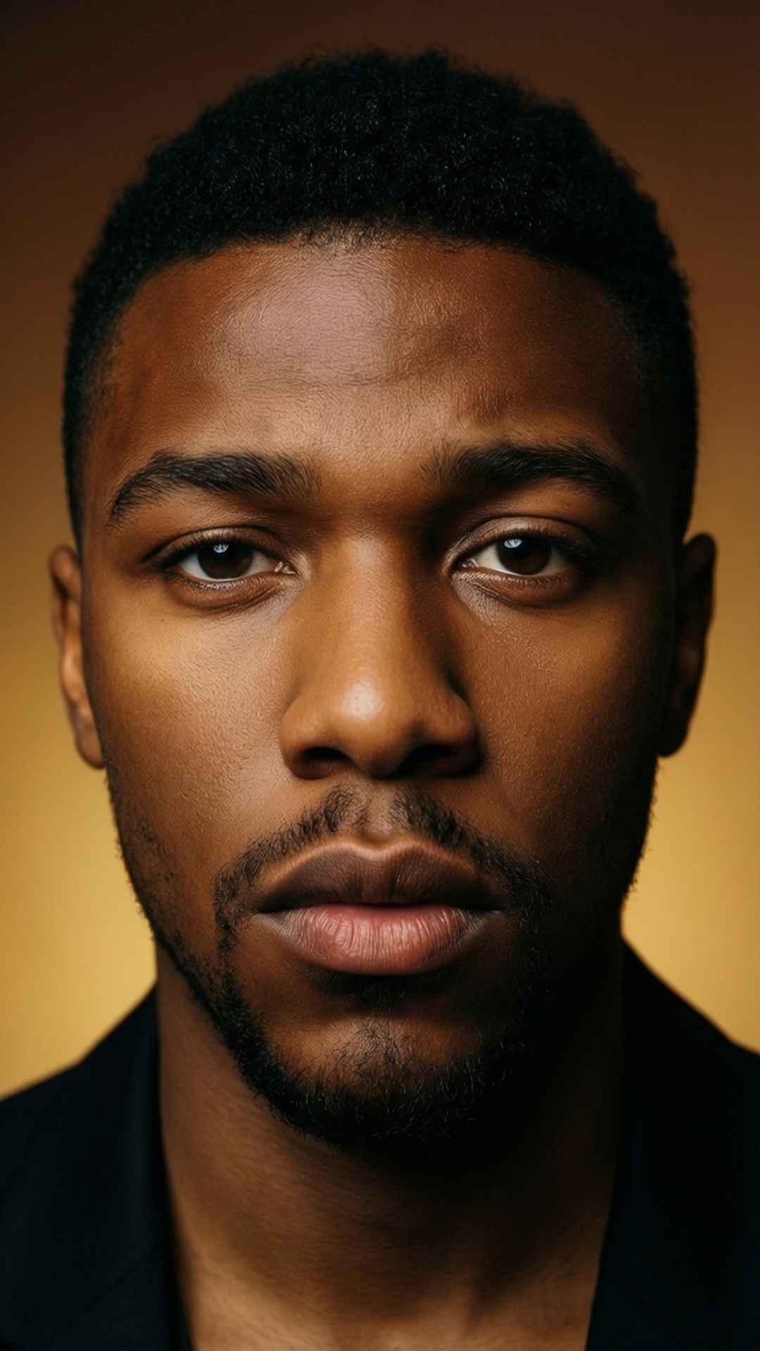 John Boyega, golden tones, close-up portrait, Full HD Phone Wallpaper