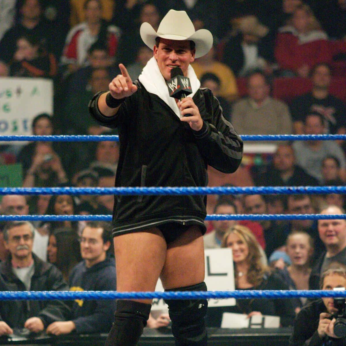 John Bradshaw Layfield, cowboy hat, black gear, SD Desktop Wallpaper