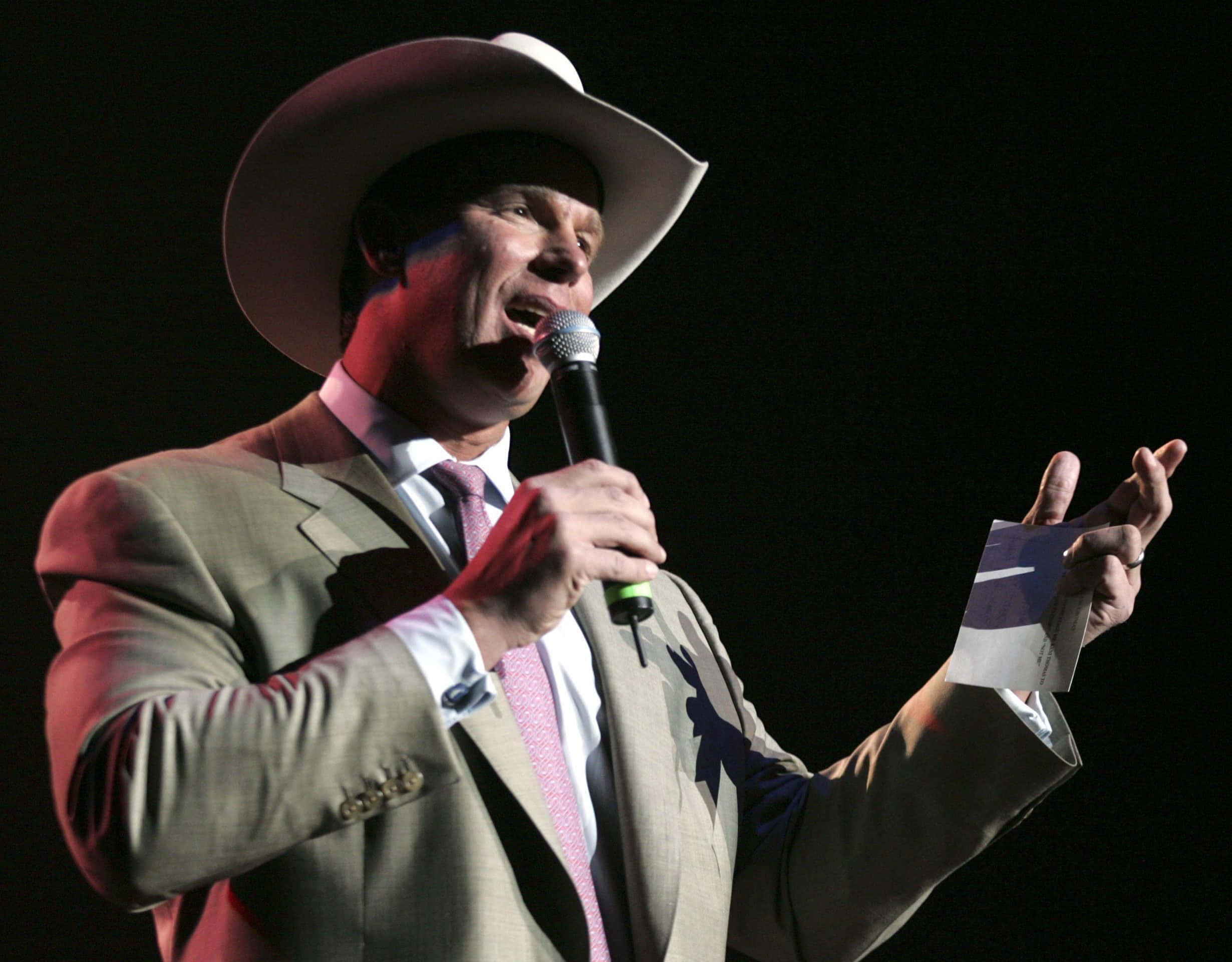 John Bradshaw Layfield, cowboy hat, suit, Full HD Desktop Wallpaper