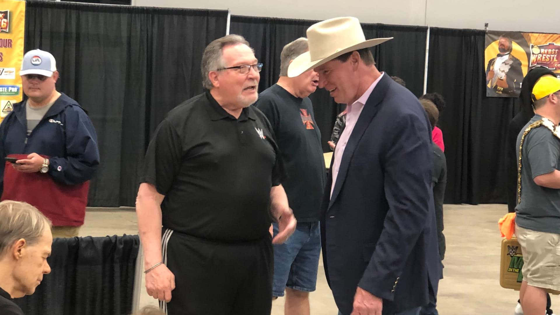 John Bradshaw Layfield, wrestling convention, cowboy hat, Full HD Desktop Wallpaper