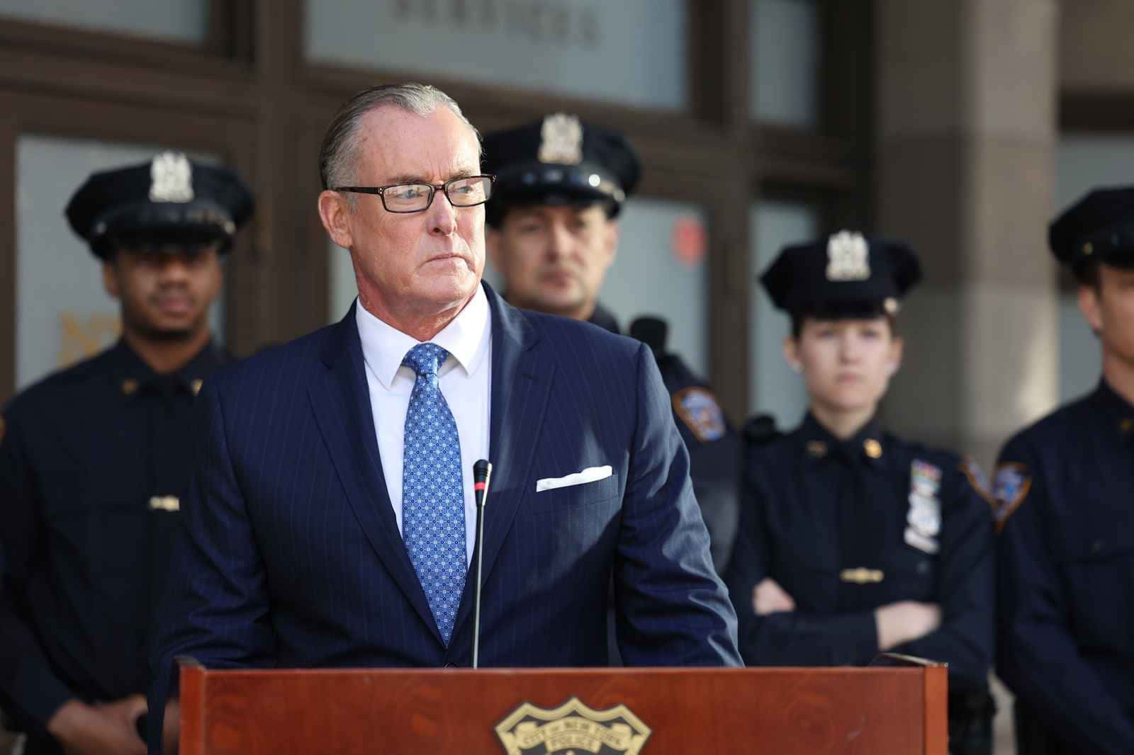 John C. McGinley, suit, glasses, HD Desktop Wallpaper