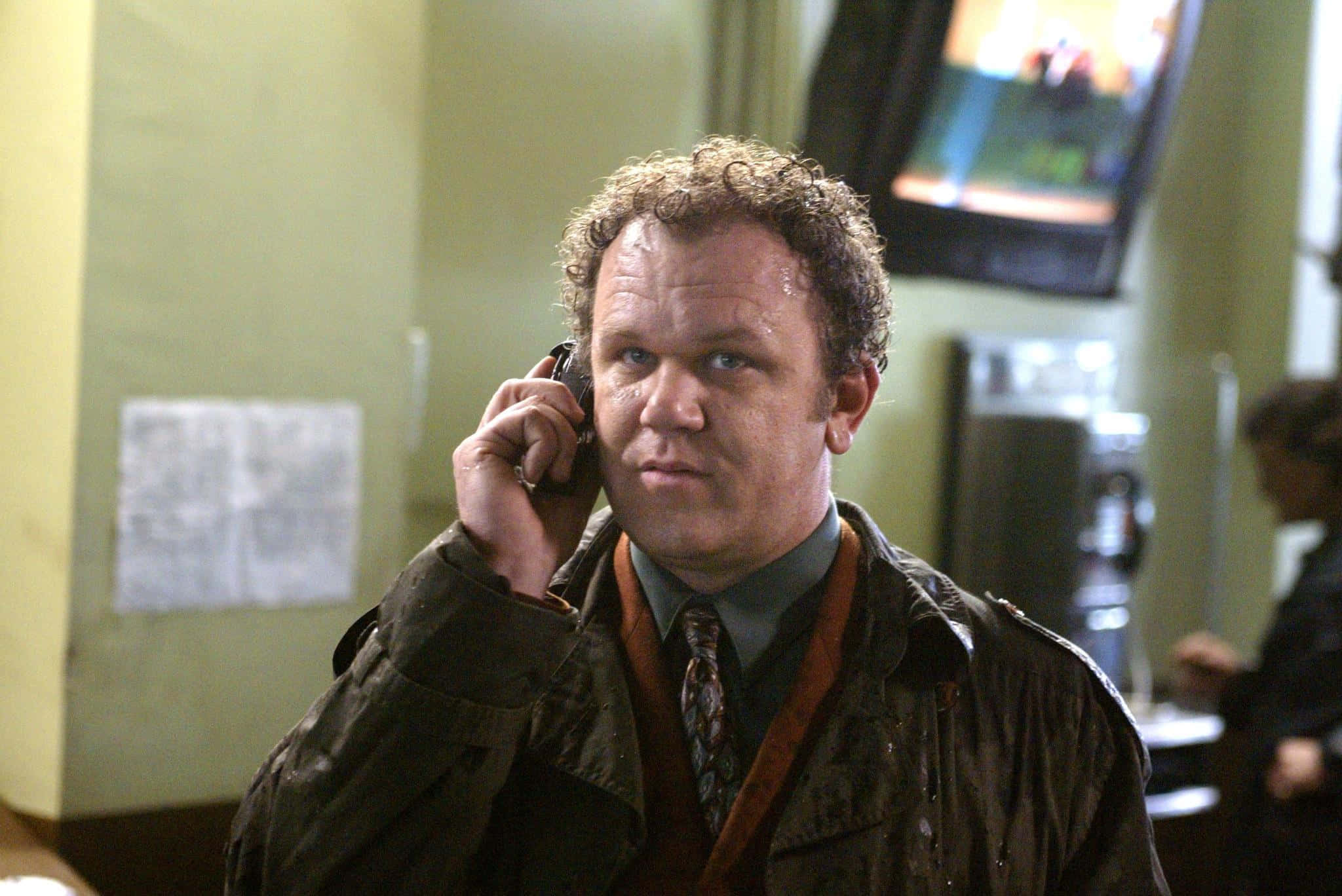 John C. Reilly, suit, dimly lit room, Full HD Desktop Wallpaper