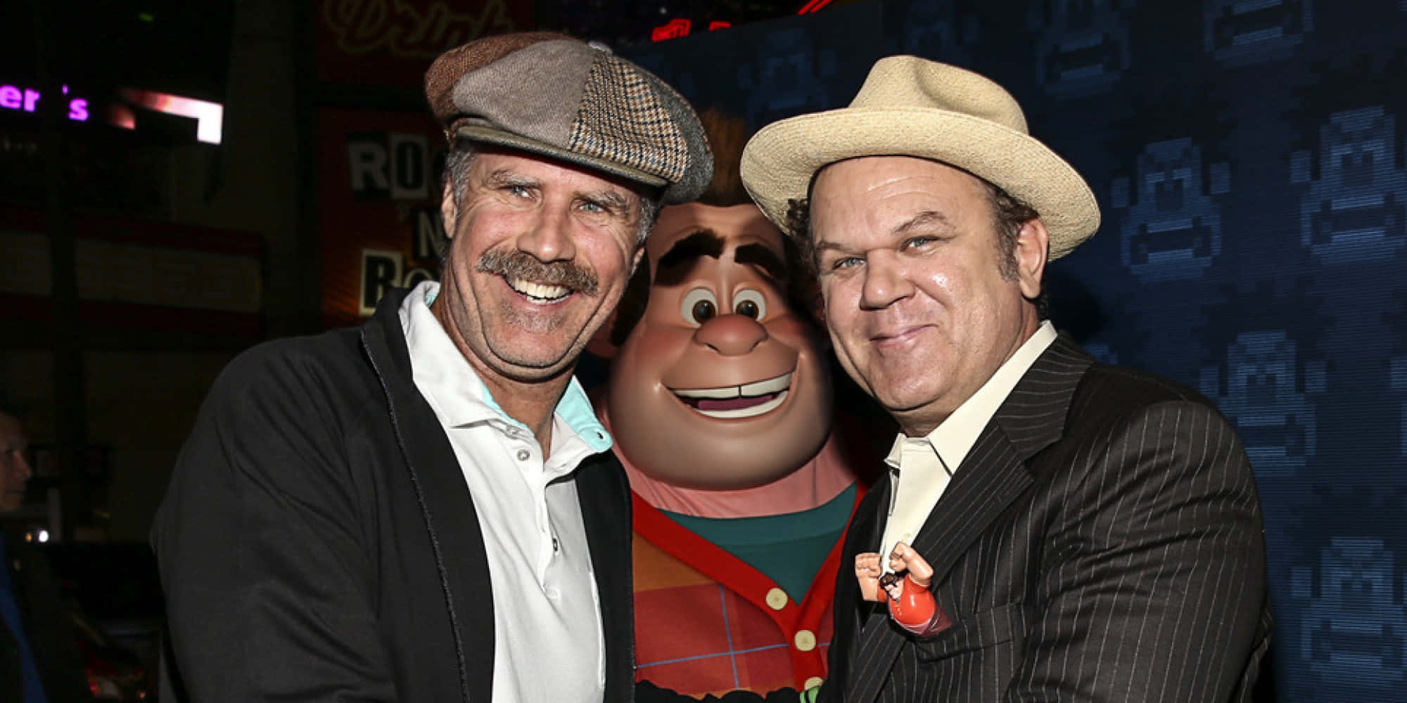 John C. Reilly, pixel art backdrop, themed event, Full HD Desktop Wallpaper