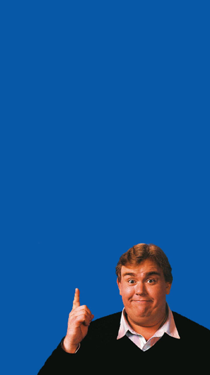 John Candy, black sweater, surprised grin, HD Phone Wallpaper