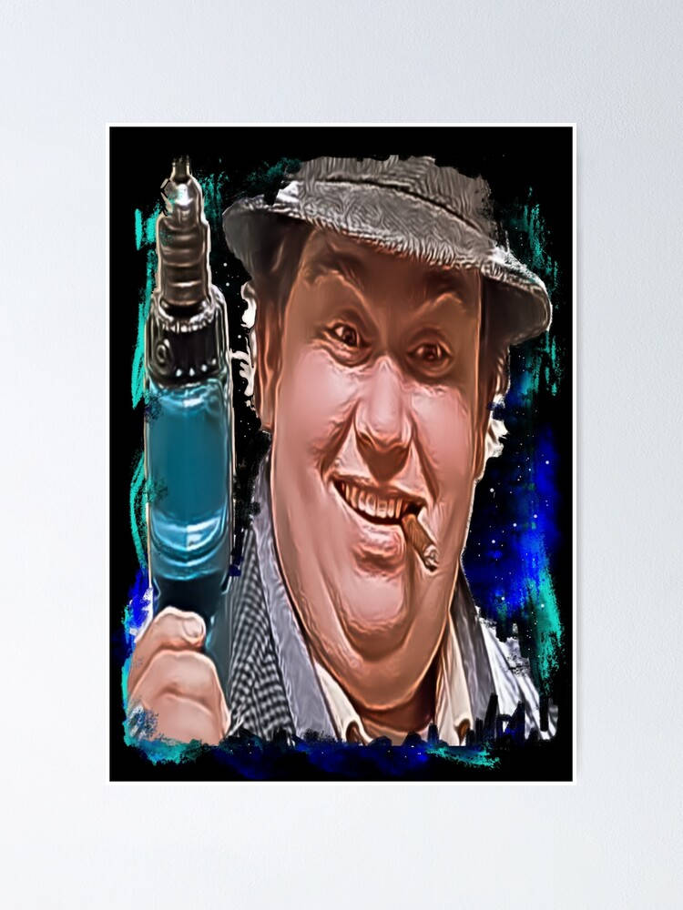 John Candy, glowing blue gun, cigarette, SD Phone Wallpaper
