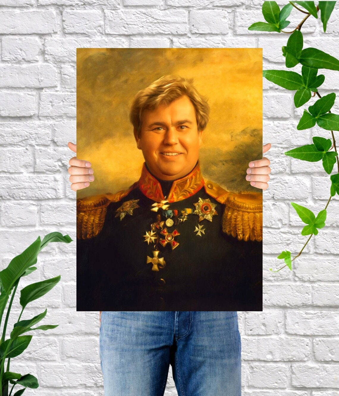 John Candy, ornate military uniform, medals, HD Phone Wallpaper