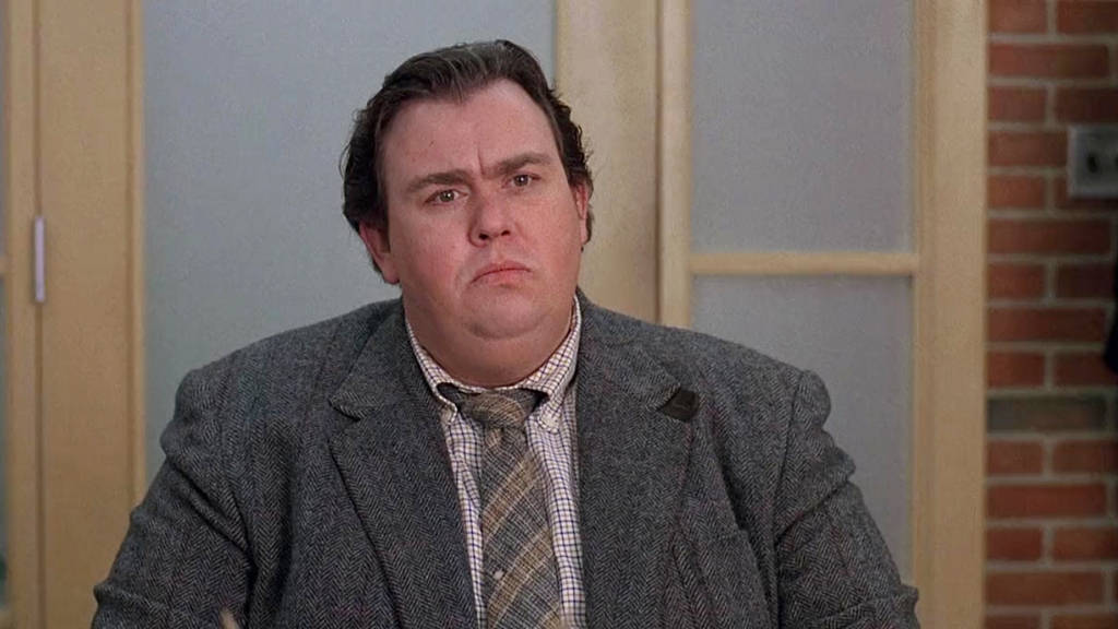 John Candy, gray suit, plaid tie, SD Desktop Wallpaper
