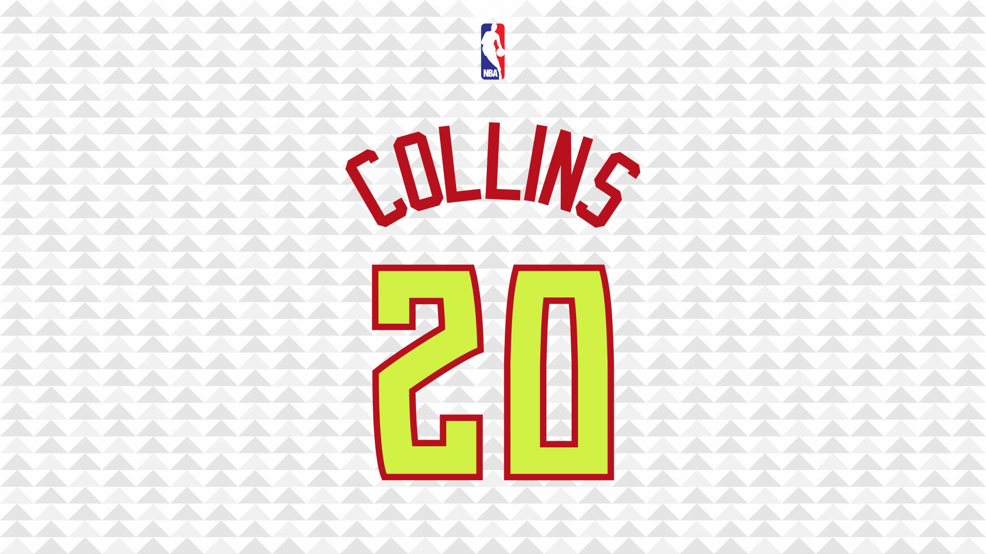 John Collins, number 20, red and lime green, Full HD Desktop Wallpaper