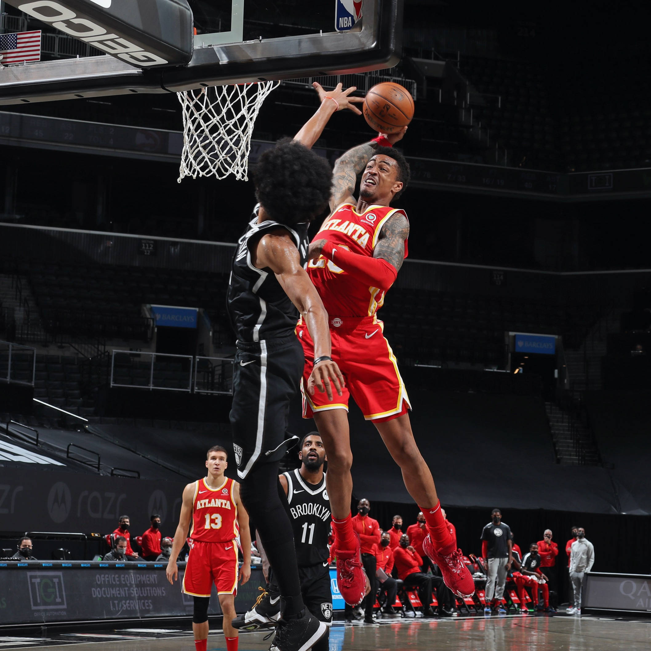 John Collins, red, black, Full HD Desktop Wallpaper