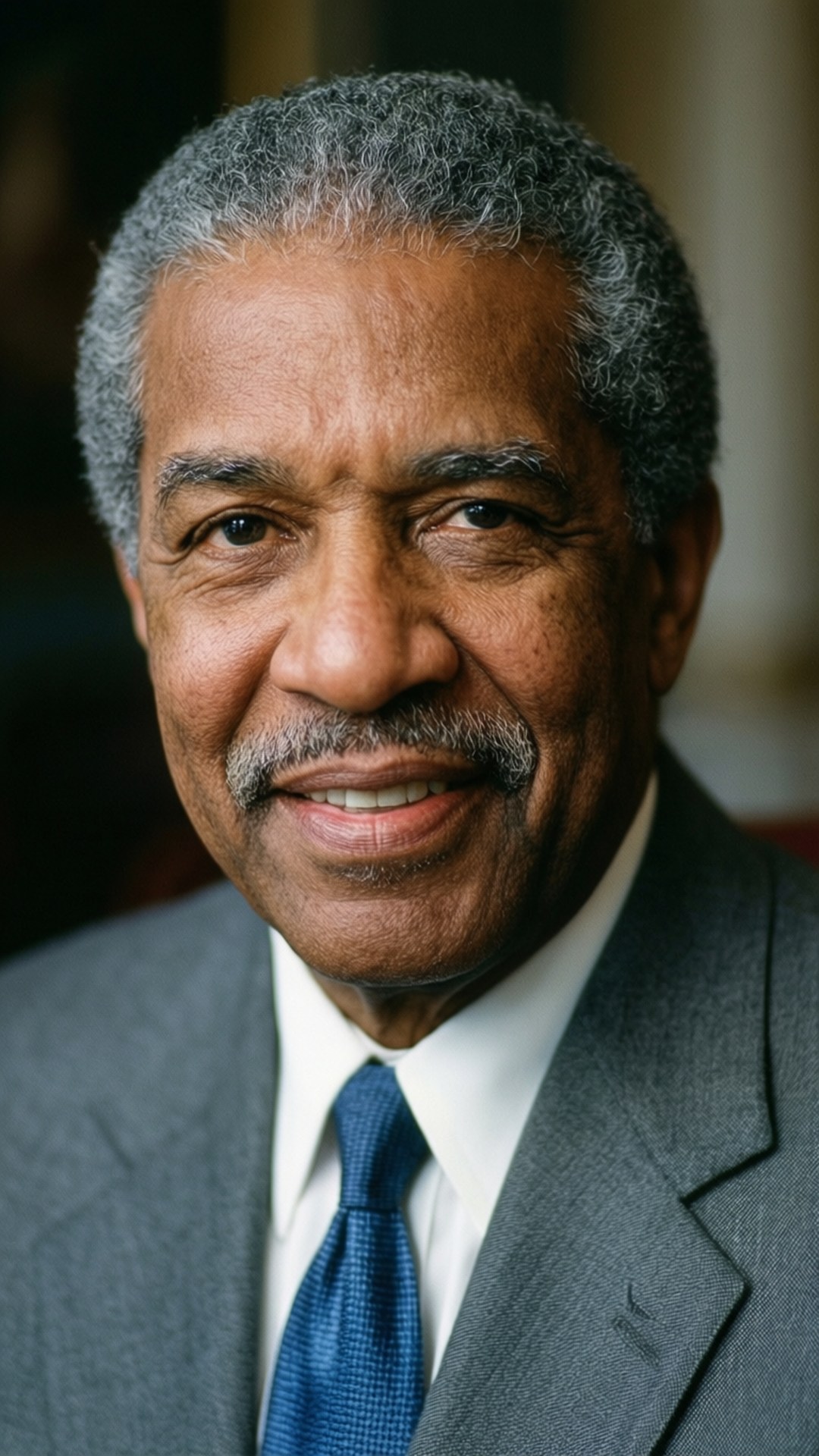 John Conyers, gray suit, blue tie, Full HD Phone Wallpaper
