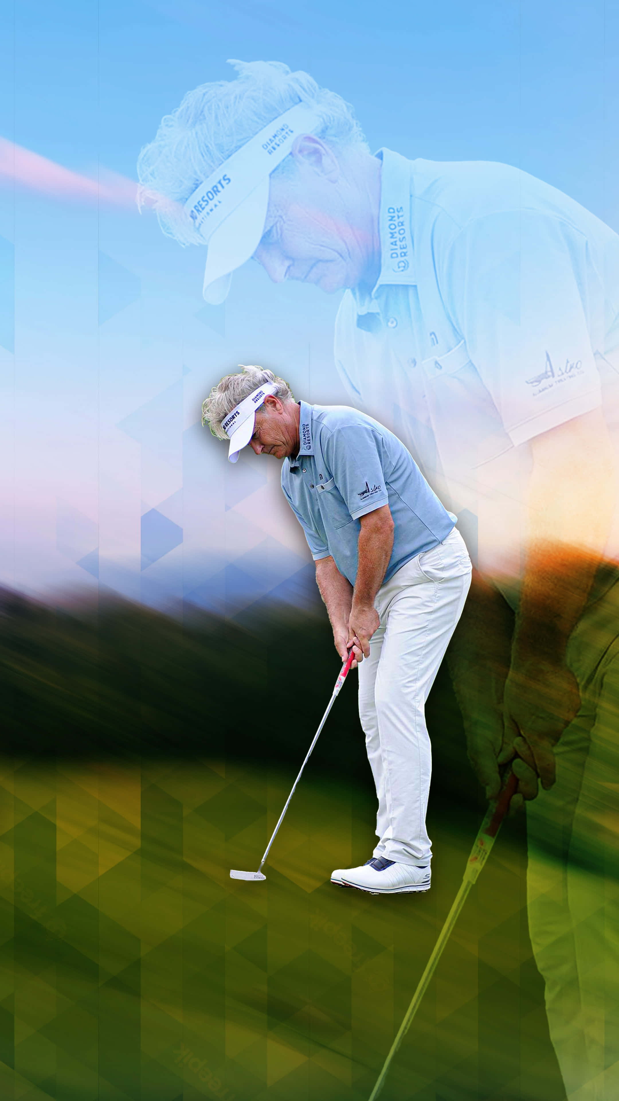 John Cook, golfer, light blue shirt, 4K Phone Wallpaper
