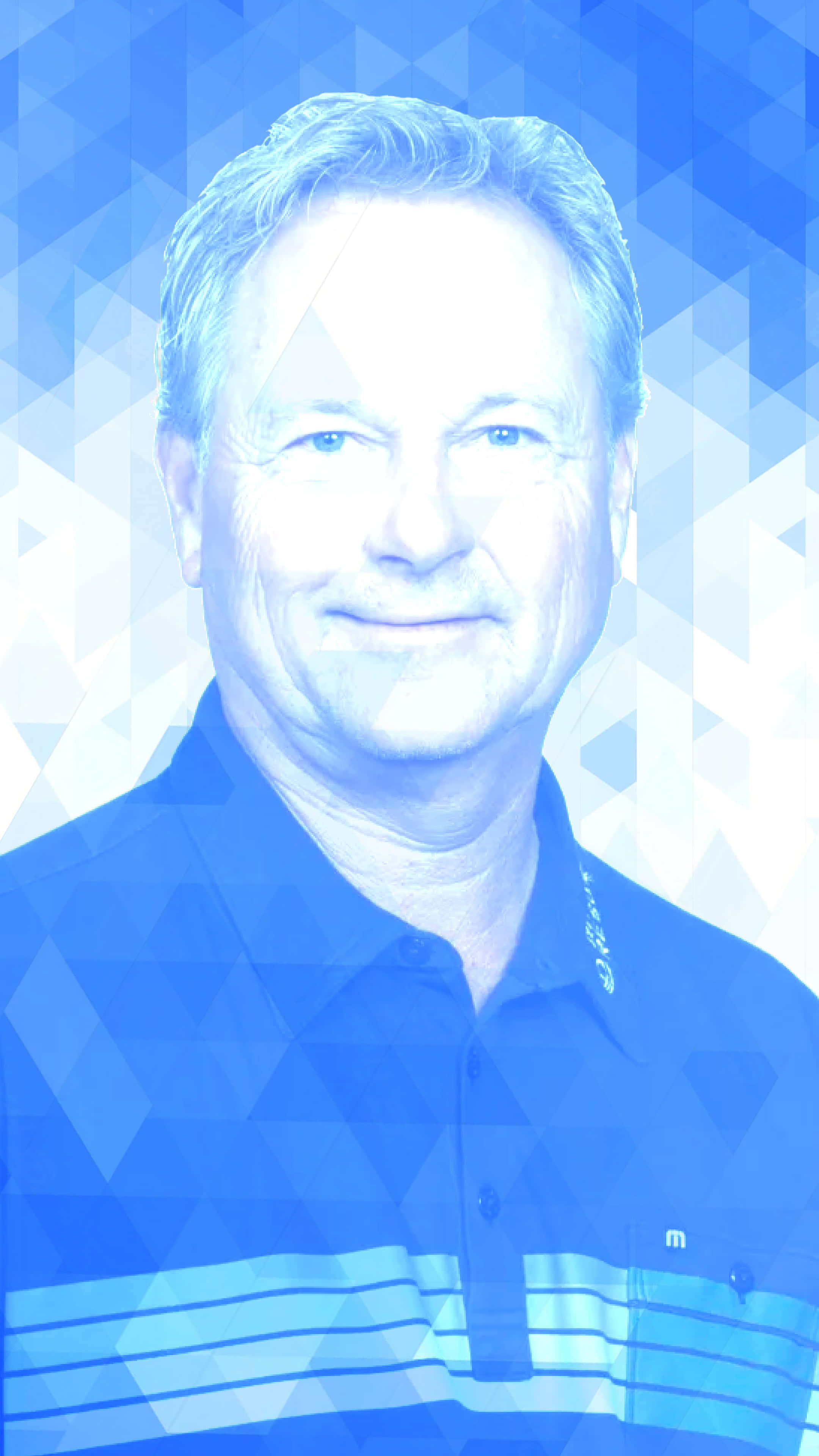 John Cook, blue preset tint, gray hair, 4K Phone Wallpaper