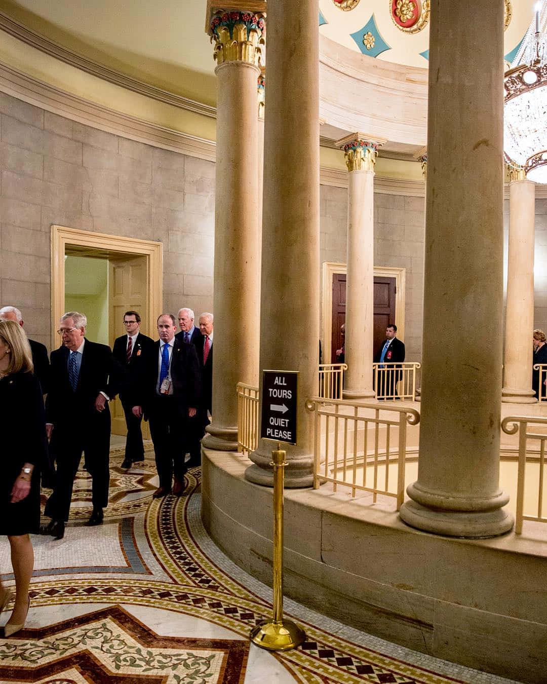 John Cornyn, neoclassical hall, marble columns, HD Phone Wallpaper