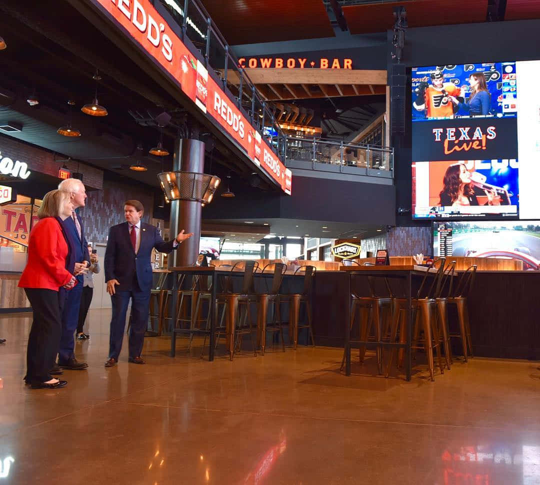 John Cornyn, modern sports bar, large screens, SD Desktop Wallpaper