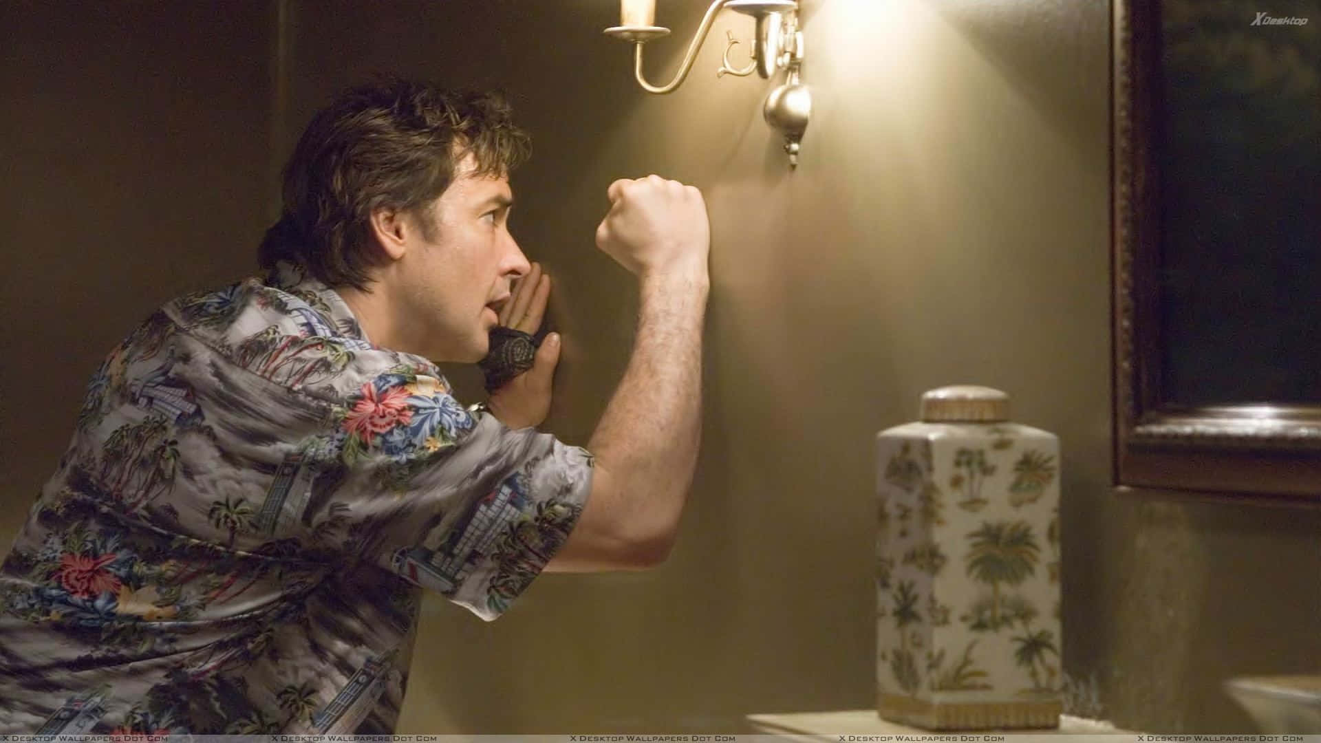 John Cusack, tropical shirt, warm sconce light, Full HD Desktop Wallpaper
