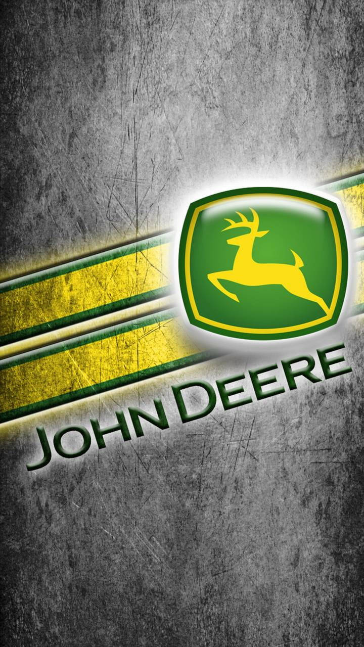 John Deere, leaping deer emblem, glowing, HD Phone Wallpaper