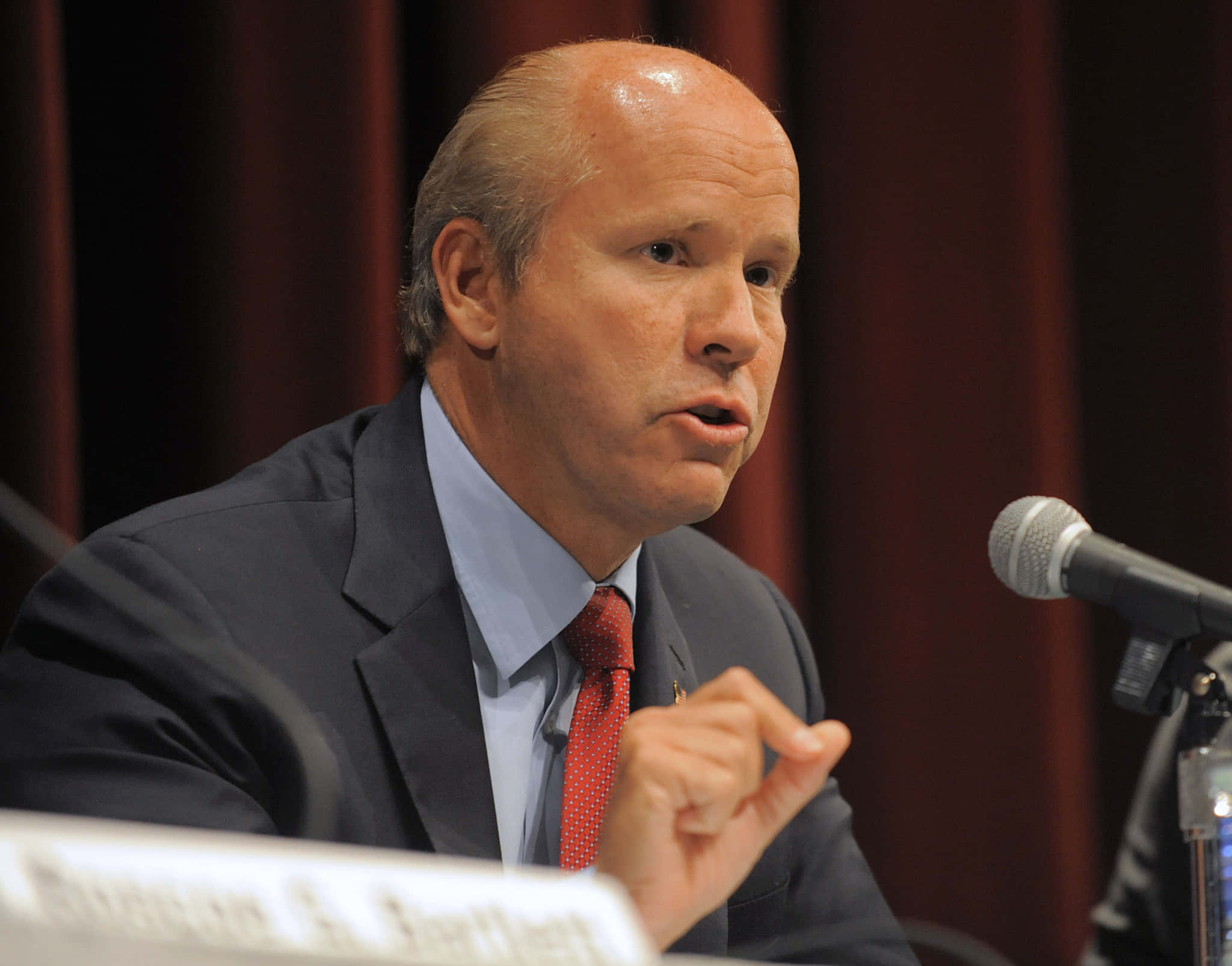 John Delaney, dark suit, red tie, Full HD Desktop Wallpaper